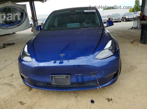 7SAYGDEF6PF622927 2023 TESLA MODEL Blue Вид спереду