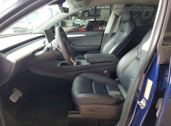 7SAYGDEF6PF622927 2023 TESLA MODEL Blue Вид салону спереду