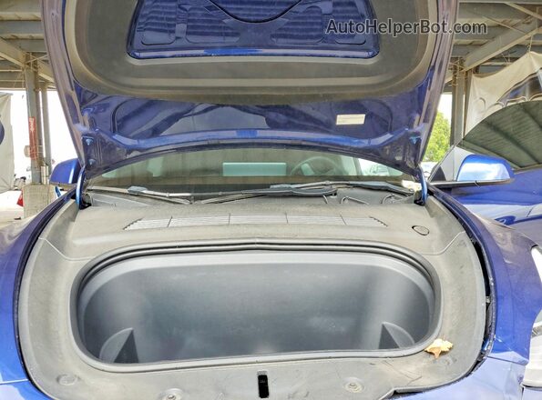 7SAYGDEF6PF622927 2023 TESLA MODEL Blue Вид задньої частини салону