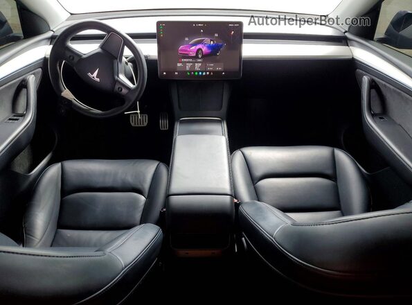 7SAYGDEF6PF622927 2023 TESLA MODEL Blue Вид панелі приладів