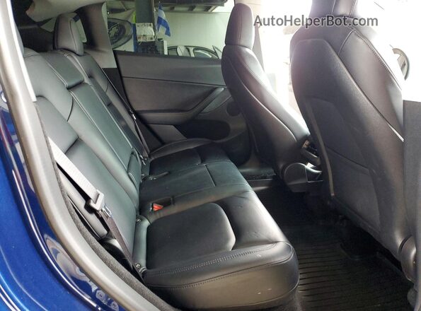 7SAYGDEF6PF622927 2023 TESLA MODEL Blue Вид задніх сидінь