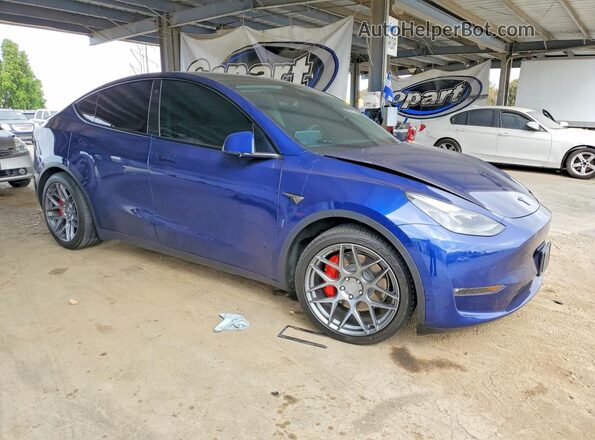 7SAYGDEF6PF622927 2023 TESLA MODEL Blue Передня права чверть