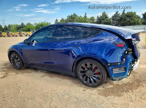 7SAYGDEF6PF826708 2023 TESLA MODEL Blue Trasero izquierdo