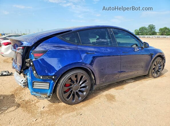 7SAYGDEF6PF826708 2023 TESLA MODEL Blue Trasero derecho