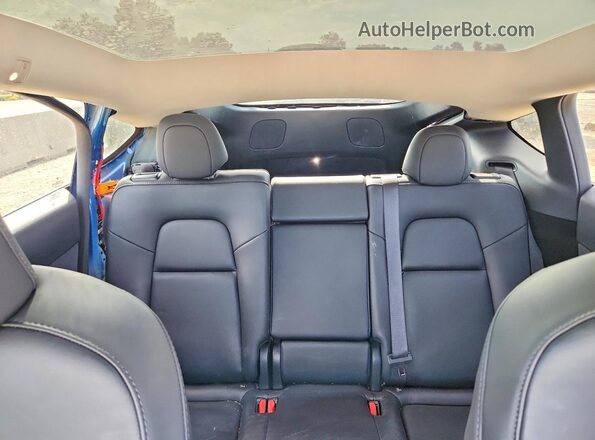 7SAYGDEF6PF826708 2023 TESLA MODEL Blue Vista de los asientos traseros