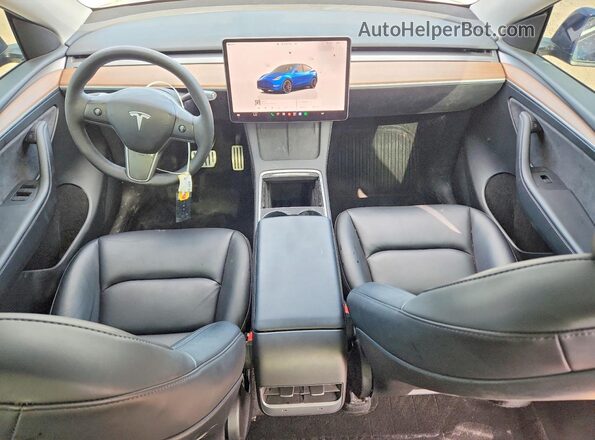 7SAYGDEF6PF826708 2023 TESLA MODEL Blue Vista del salpicadero