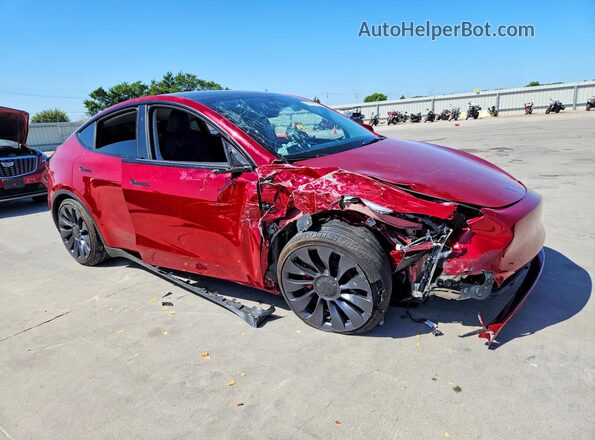 7SAYGDEF6SA374569 2025 TESLA MODEL Red Delantero derecho