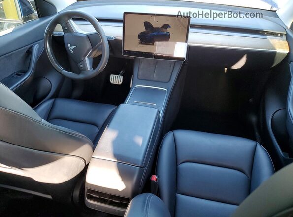 7SAYGDEF7NF516001 2022 TESLA MODEL Blue Առջևի վահանակի տեսք