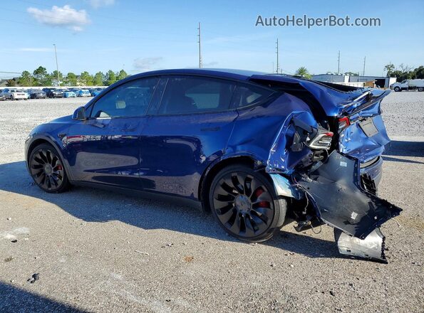 7SAYGDEF7NF516001 2022 TESLA MODEL Blue Հետևի ձախ