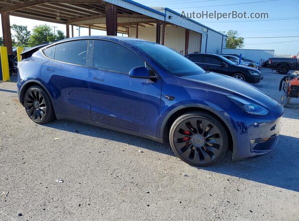7SAYGDEF7NF516001 2022 TESLA MODEL Blue Առջևի աջ