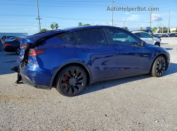 7SAYGDEF7NF516001 2022 TESLA MODEL Blue Հետևի աջ
