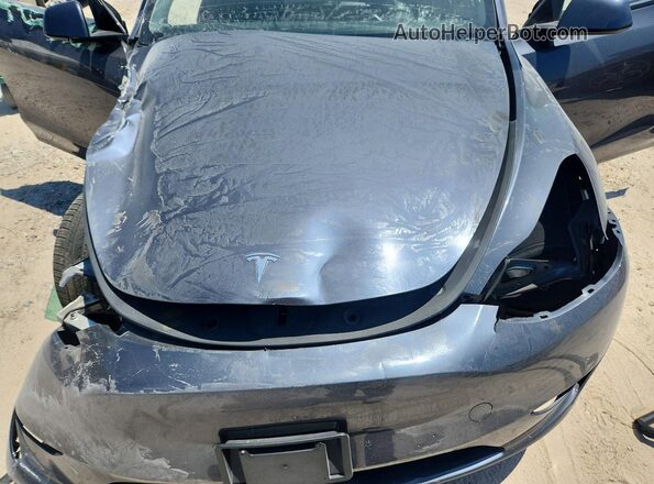 7SAYGDEF7PF874976 2023 TESLA MODEL Gray Vista interior trasera