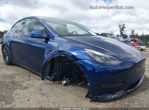 7SAYGDEF7RA327187 2024 TESLA MODEL Y Blue Widok z przodu
