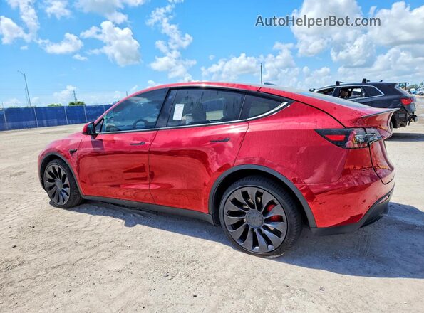 7SAYGDEF8NF381160 2022 TESLA MODEL Красный Задняя левая четверть