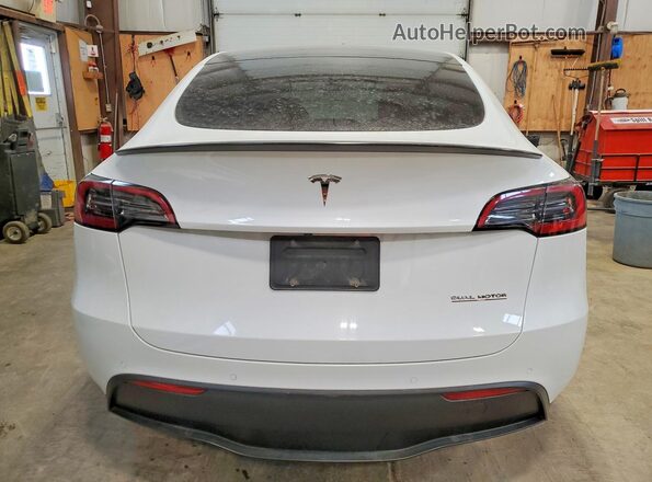 7SAYGDEF8NF382437 2022 TESLA MODEL White Rear view