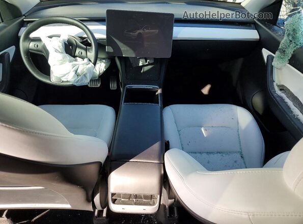 7SAYGDEF8NF397665 2022 TESLA MODEL White Dashboard view