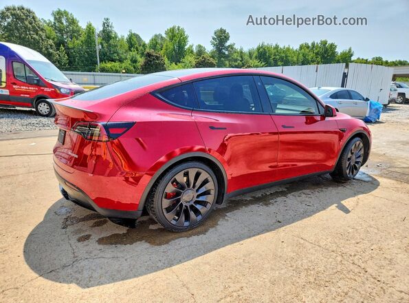 7SAYGDEF8PF614750 2023 TESLA MODEL Красный Задняя правая четверть