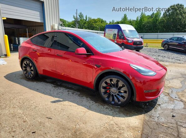 7SAYGDEF8PF614750 2023 TESLA MODEL Красный Передняя правая четверть
