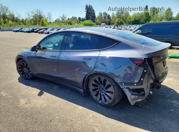 7SAYGDEF8PF826063 2023 TESLA MODEL Gray Задня ліва чверть