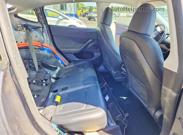 7SAYGDEF8PF826063 2023 TESLA MODEL Gray Вид задніх сидінь