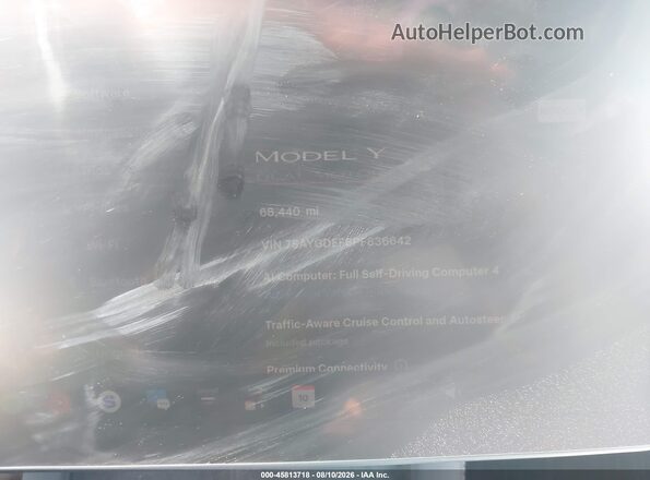 7SAYGDEF8PF836642 2023 TESLA MODEL Y Blue Вид задніх сидінь