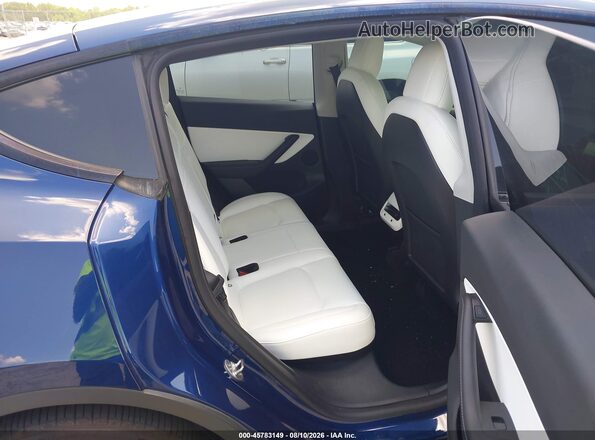 7SAYGDEF9NF390112 2022 TESLA MODEL Y Blue Вид наклейки з VIN-кодом