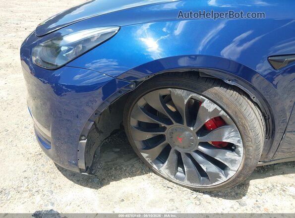 7SAYGDEF9NF390112 2022 TESLA MODEL Y Blue 