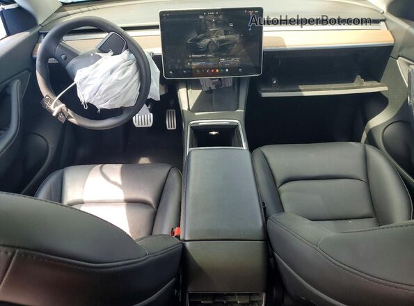 7SAYGDEF9NF395794 2022 TESLA MODEL Gray Dashboard view