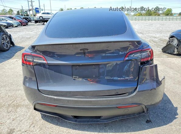 7SAYGDEF9NF395794 2022 TESLA MODEL Gray Rear view