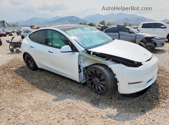 7SAYGDEF9PF812690 2023 TESLA MODEL Белый Передняя правая четверть