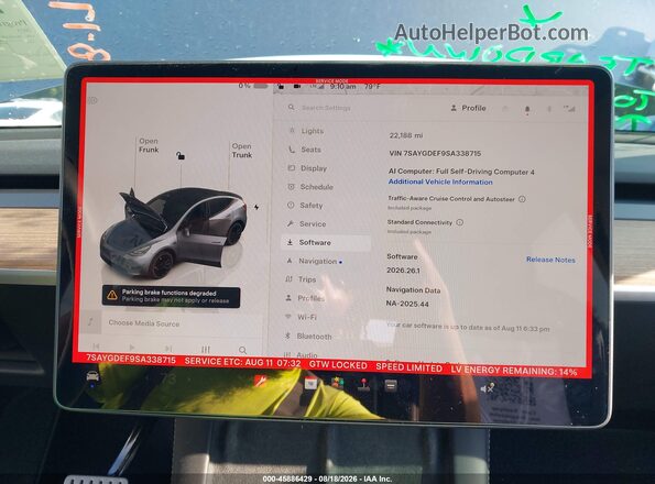7SAYGDEF9SA338715 2025 TESLA MODEL Y Gray 