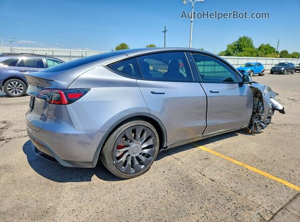 7SAYGDEF9SF299272 2025 TESLA MODEL Серый Задняя правая четверть