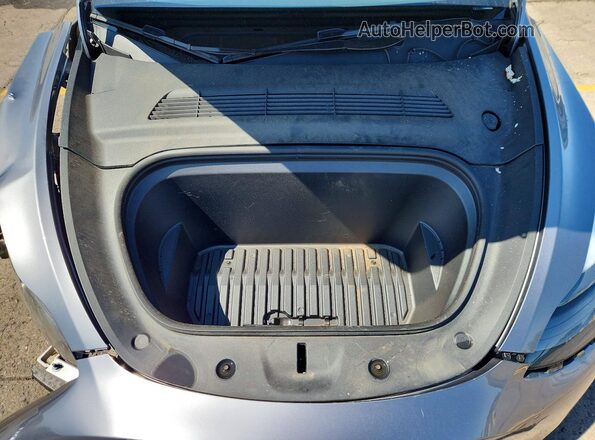 7SAYGDEF9SF299272 2025 TESLA MODEL Серый Вид задней части салона
