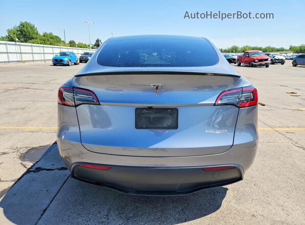 7SAYGDEF9SF299272 2025 TESLA MODEL Серый Вид сзади