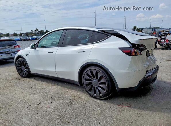 7SAYGDEFXNF312387 2022 TESLA MODEL White უკანა მარცხენა