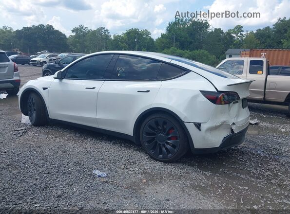 7SAYGDEFXNF380169 2022 TESLA MODEL Y White Rear left
