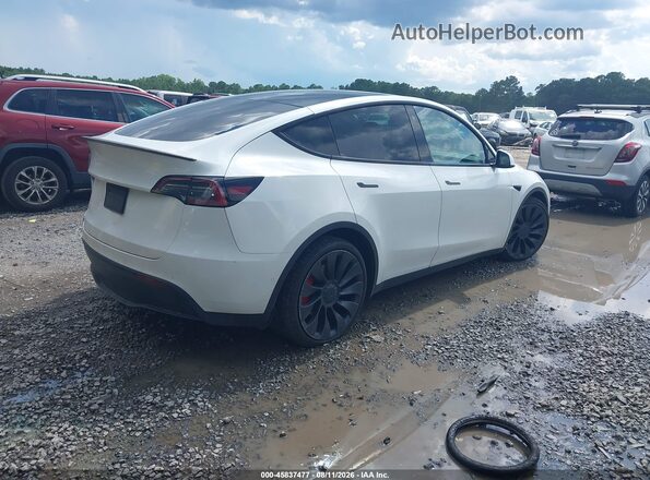 7SAYGDEFXNF380169 2022 TESLA MODEL Y White Rear right