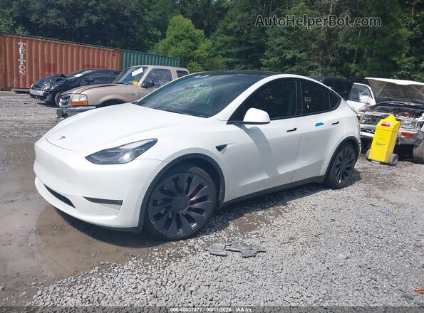 7SAYGDEFXNF380169 2022 TESLA MODEL Y White Front left