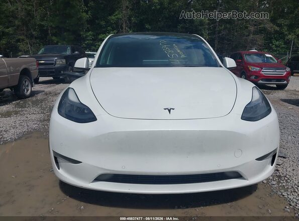 7SAYGDEFXNF380169 2022 TESLA MODEL Y White Instrument cluster view