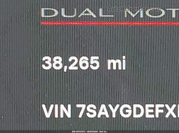 7SAYGDEFXNF550921 2022 TESLA MODEL Y White Vista interior de 360 grados