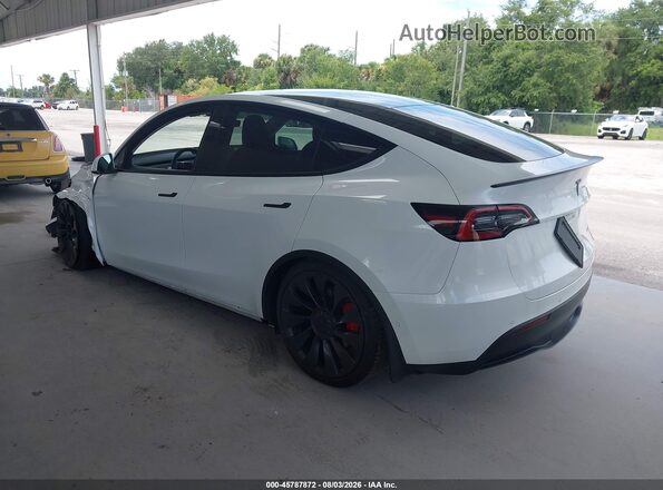 7SAYGDEFXNF550921 2022 TESLA MODEL Y White Trasero izquierdo