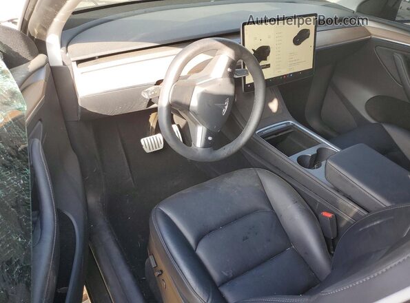 7SAYGDEFXNF573065 2022 TESLA MODEL Black Dashboard view