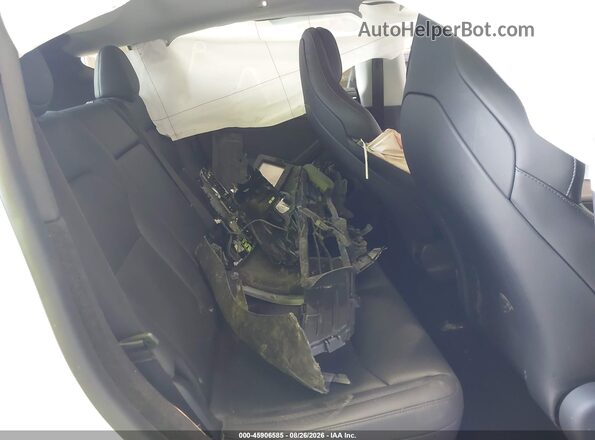 7SAYGDET6TA618597 2026 TESLA MODEL Y White Vista de la etiqueta del VIN