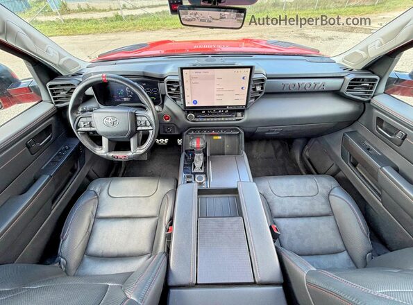 7SVAAABA1PX011240 2023 TOYOTA SEQUOIA Orange Widok zestawu wskaźników