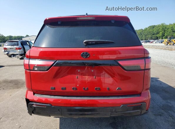7SVAAABA1RX029854 2024 TOYOTA SEQUOIA Red Հետևի տեսք