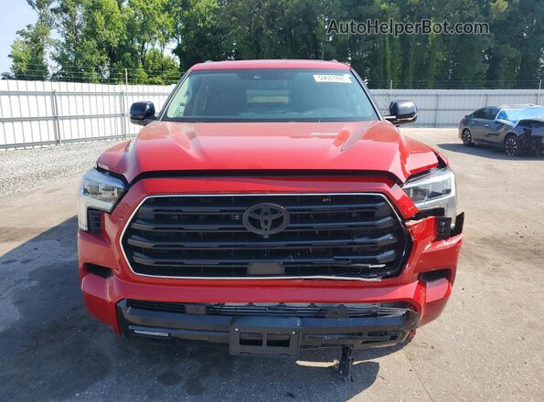 7SVAAABA1RX029854 2024 TOYOTA SEQUOIA Red Դիմացի տեսք