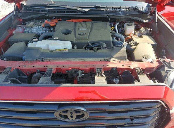 7SVAAABA1RX029854 2024 TOYOTA SEQUOIA Red Շարժիչի բաժամունքի տեսք