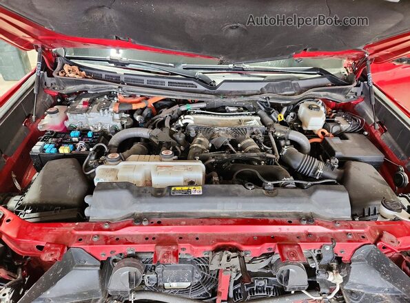 7SVAAABA2PX006807 2023 TOYOTA SEQUOIA Red Widok komory silnika
