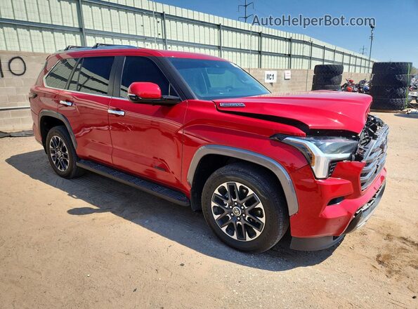 7SVAAABA2RX047215 2024 TOYOTA SEQUOIA Red Delantero derecho