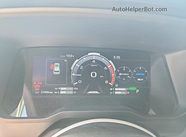 7SVAAABA2RX047215 2024 TOYOTA SEQUOIA Red Vista del cuadro de instrumentos